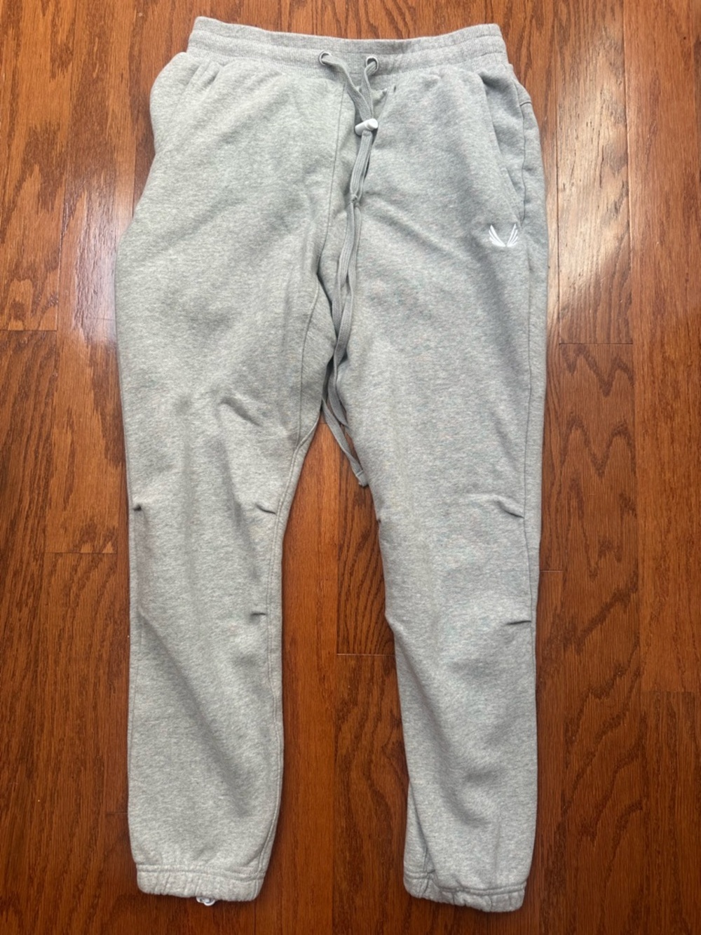 ASRV Gray Drawstring Sweatpants with White Wing Logo
